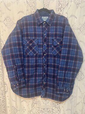 Outdoor Exchange: vintage lined plaid flannel jacket